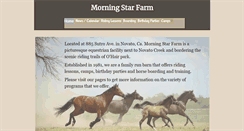 Desktop Screenshot of morningstarfarm.info